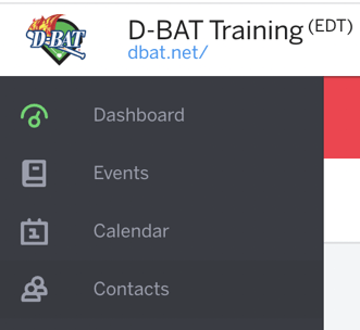 D-BAT navigate to contacts