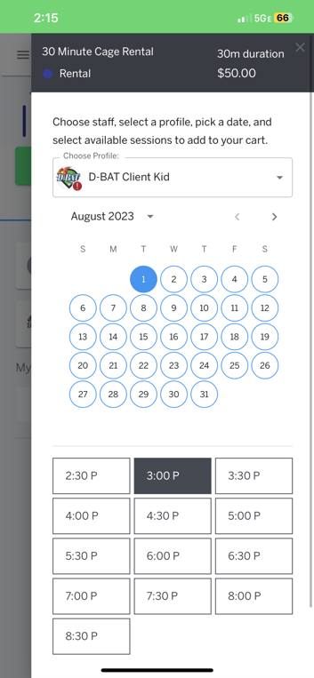 D-BAT schedule app 4